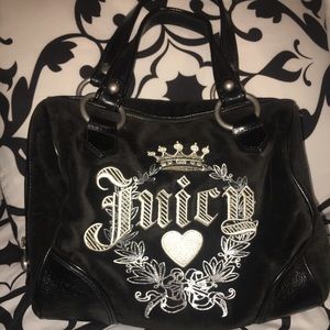 Juicy Couture Black Velvet Handbag